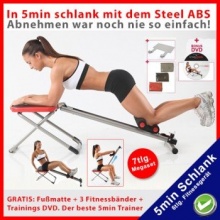 Bauchtrainer,  5min schlank mit dem Steel ABS von TrendTeleShop Bild 1