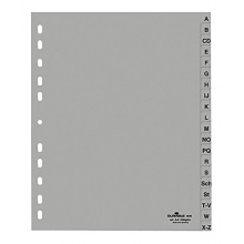 Durable Ordnerregister DIN A4, A-Z, grau, 1 Stck Bild 1