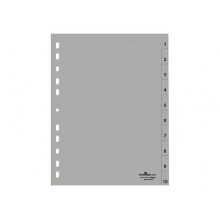 Durable 651110 Ordnerregister grau Polypropylen Bild 1