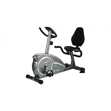 Liegeheimtrainer Fitnessbike HS-67R AXUM silber-grau von Hop-Sport Bild 1