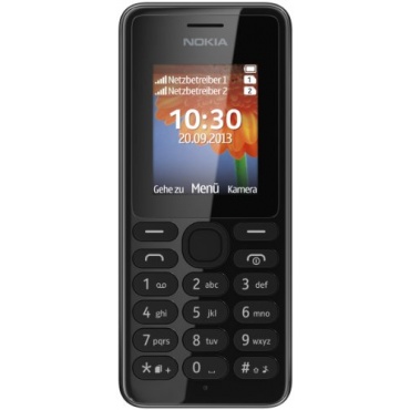 Nokia A00014805 108 Block Handy 1,8 Zoll QQVGA-Display, Dual-SIM schwarz Bild 1
