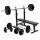 Hantelbank mit Hantelset und 100kg Kunststoff, 10000299 von Gorilla Sports Bild 1