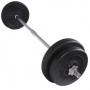 Hantelstange mit rutschfesten Griffflchen inkl. 4 Gewichte, 30kg von Physionics Bild 1