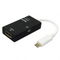 QUMOX @ MyDP Slimport Adapter HDMI HDTV HD Kable schwarz Bild 1