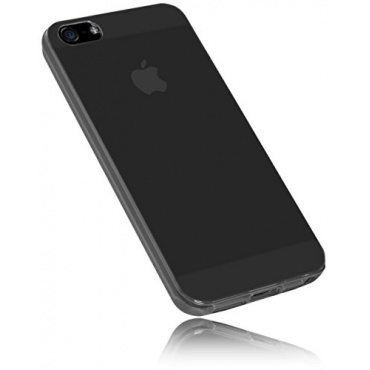 mumbi TPU Silikon Schutzhlle iPhone 5 5S Hlle transparent schwarz Bild 1