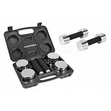Chromhantelset im Koffer, 2 Stck a 2,5 kg von Hudora Bild 1