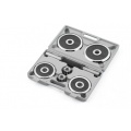 Kurzhantel-Set Chrom-Gummi, silver/black, 10 kg von Kettler Bild 1