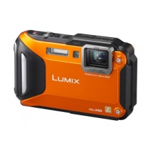 Panasonic DMC-FT5EG9-D Lumix Unterwasserkamera 16,1 Megapixel orange Bild 1