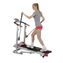 Laufband Runner Pro Walking, Silber Schwarz Rot von Christopeit Bild 1