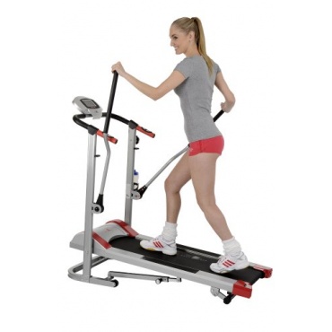 Laufband Runner Pro Walking, Silber Schwarz Rot von Christopeit Bild 1