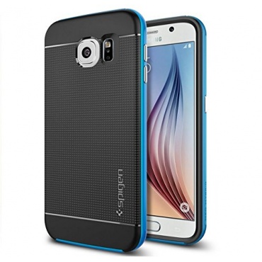 Spigen Schutzhlle Samsung Galaxy S6 blau schwarz Bild 1