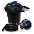 Wiltec Druckfilter Set aus 10000l Filter, UVC Teichklrer mit 11W Bild 1