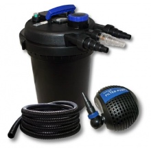 Wiltec Druckfilter Set aus 10000l Filter, UVC Teichklrer mit 11W Bild 1