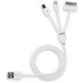 StilGut Magic Trio - Lightning Dock Micro-USB Sync- und Ladekabel wei Bild 1