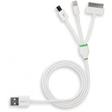 StilGut Magic Trio - Lightning Dock Micro-USB Sync- und Ladekabel wei Bild 1