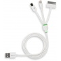 StilGut Magic Trio - Lightning Dock Micro-USB Sync- und Ladekabel wei Bild 1
