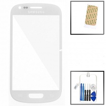 SAMSUNG GALAXY S3 mini i8190 wei FRONT GLAS mit Werkzeugset Bild 1