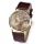 Better Dealz VINTAGE Weltkarte Damen Analog Armbanduhr retro kaffee Bild 1