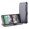 EasyAcc HTC One M8 Hlle Leder Flip Case schwarz Bild 1