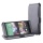 EasyAcc HTC One M8 Hülle Leder Flip Case schwarz Bild 1
