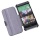 EasyAcc HTC One M8 Hülle Leder Flip Case schwarz Bild 3