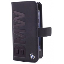 BMW Leder Book Type Case fr Apple iPhone 6 schwarz Bild 1