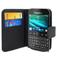 Accessory Master Buch-Stil Ledertasche Shell fr Blackberry 9720 schwarz Bild 1