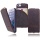 Premium Antik Leder Flip Case fr iPhone 5 grau braun Bild 1