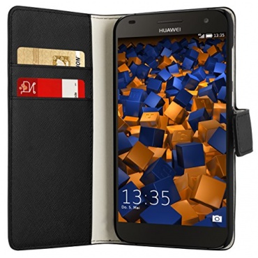 mumbi Tasche im Bookstyle fr Huawei Ascend G7 Tasche schwarz Bild 1