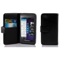 PU Leder Muster Schutzhlle Book Style fr Blackberry Z10 in schwarz Bild 1