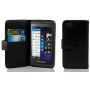 PU Leder Muster Schutzhlle Book Style fr Blackberry Z10 in schwarz Bild 1