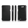 Icarer Luxus Ledertasche fr Samsung Galaxy Note 2 schwarz Bild 1