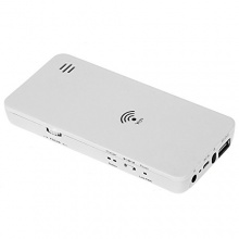 WiFi Mini DLP Projector Tragbar Multimedia Beamer Projektor weiß Bild 1