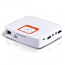 Lalawow NEU 0,5-3M Mini HD Projektor Wlan weiß Bild 1