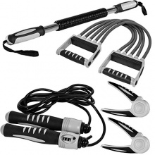 Fitness Set Expander, Biegefeder, Springseil, Fingerhantel von Movit Bild 1