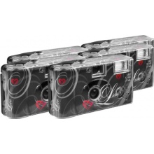 TopShot Love schwarz Einwegkamera 5 Hochzeitskameras mit Blitz Bild 1