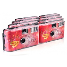 TopShot Love Hearts Einwegkamera 27 Fotos Blitz 8er Pack Bild 1