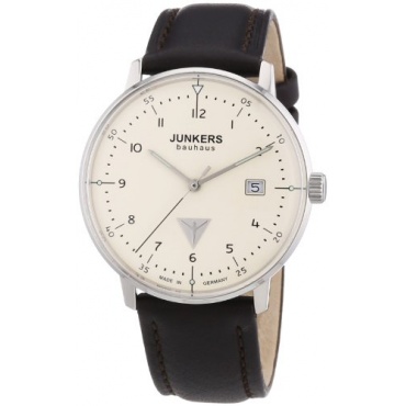 Junkers Herren Analog Armbanduhr XL Bauhaus Ronda515 Analog Quarz Leder 60465 Bild 1