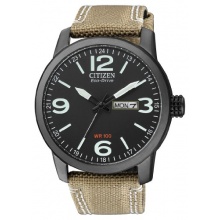 Citizen Herren Analog Armbanduhr XL Analog Quarz Nylon BM8476-23EE  Bild 1