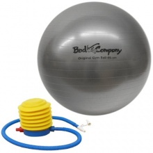 Profi Gymnastikball inkl. Blasebalg, 65cm, silber Anti-Bust Bild 1