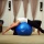 TKO Anti-Burst Gymnastikball 65 cm, blau, 65 cm Bild 3