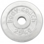 body coach Hantelscheibe 2,5 KG Chrom Polybag, 15x15x3cm Bild 1