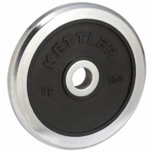 Kettler Hantelscheibe, Schwarz/Silber Bild 1