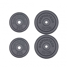 ScSPORTS Hantelscheiben Set 30 kg Guss 2 x 5 2 x10 kg Bild 1