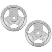 Hantelscheiben Guss-Gripper 30/31mm, 20Kg aus Guss mit Hammerschlag Lackierung Bild 1