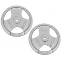 Hantelscheiben Guss-Gripper 30/31mm - 40Kg mit Hammerschlag Lackierung Bild 1