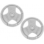 Hantelscheiben Guss-Gripper 30/31mm - 40Kg mit Hammerschlag Lackierung Bild 1
