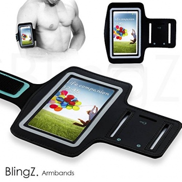 TheBlingZ Sportarmband Samsung Galaxy S3 S4 S5 Handy Schwarz Bild 1