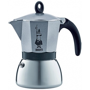 Bialetti: 3 Cup Moka Induction Stove top Espresso Coffee Maker in Anthracite Bild 1
