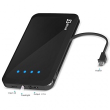 Externe Akku, JETech 5,000mAh 2-Ausgang akku PowerBank Schwarz Bild 1
